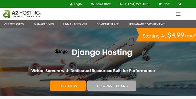 Generic and cheap Django hosting - A2Hosting