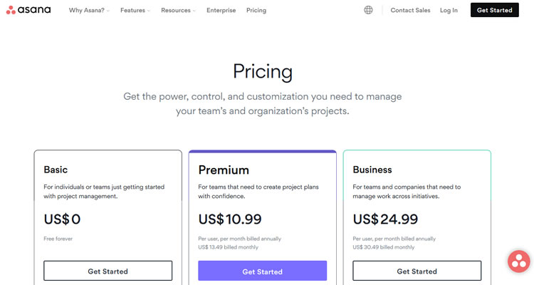 Asana Pricing