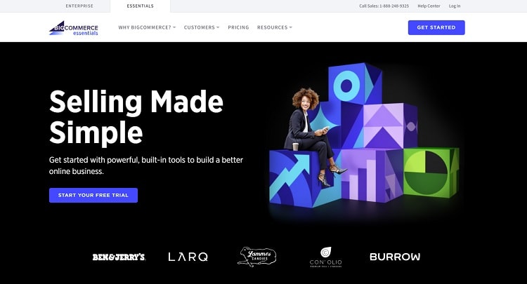 BigCommerce homepage