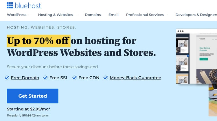 BlueHost - Low Cost Hosting Solution to Consider