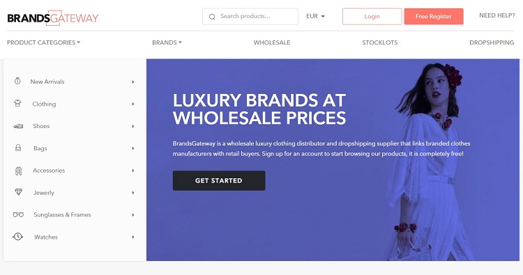 BrandsGateway - B2B online marketplace for designer clothing and accessories