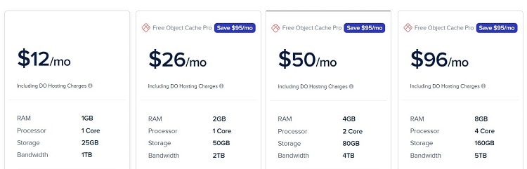 Cloudways pricing