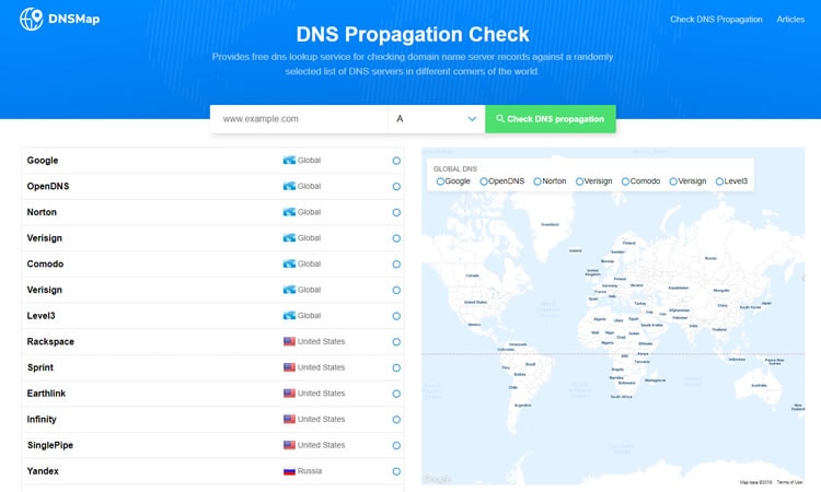 Verify DNS propagation after transfer