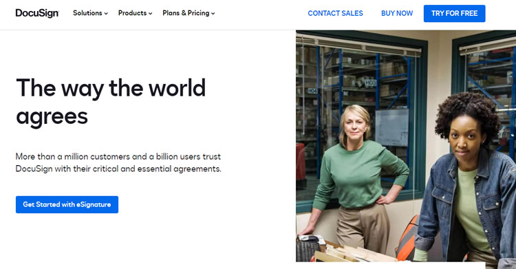 DocuSign Homepage