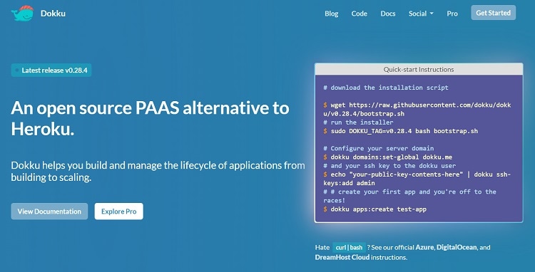 Dokku - PaaS example