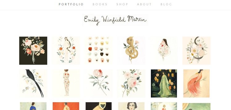 Emily Winfield Martin’s portfolio website