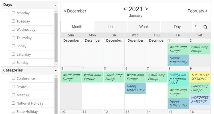 Event Calendar WD - simply WordPress calendar plugin