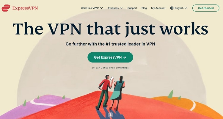ExpressVPN homepage