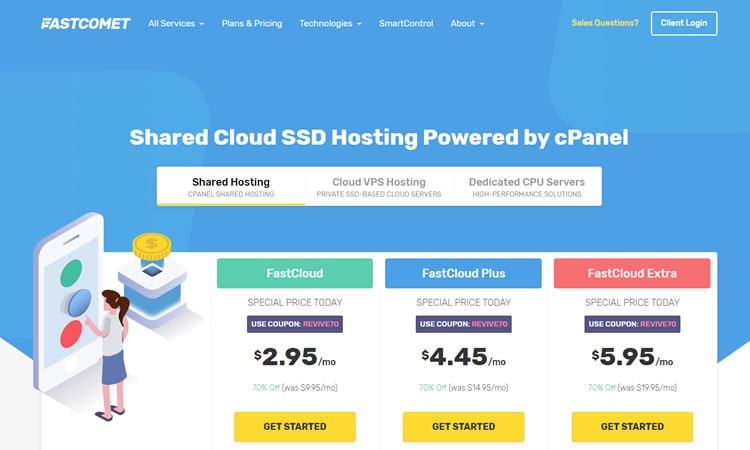 FastComet - Top PayPal Hosting