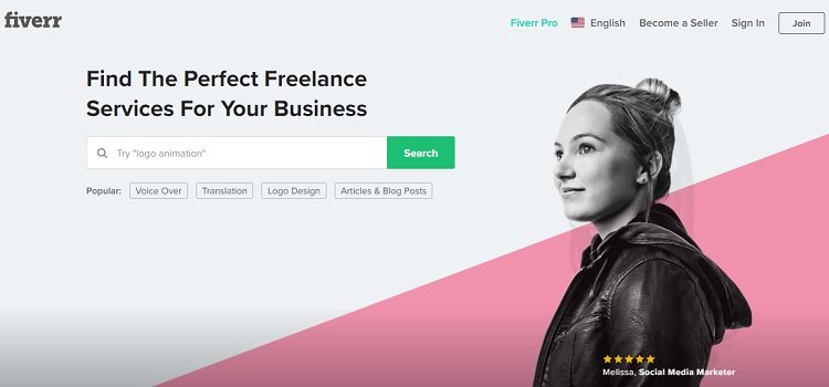 Hire a professional programmer or designer on Fiverr