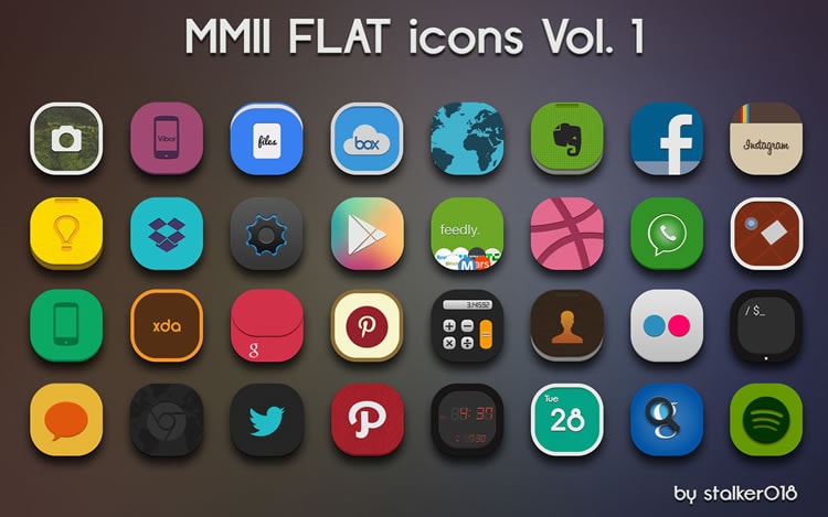 flat icon set - mmii