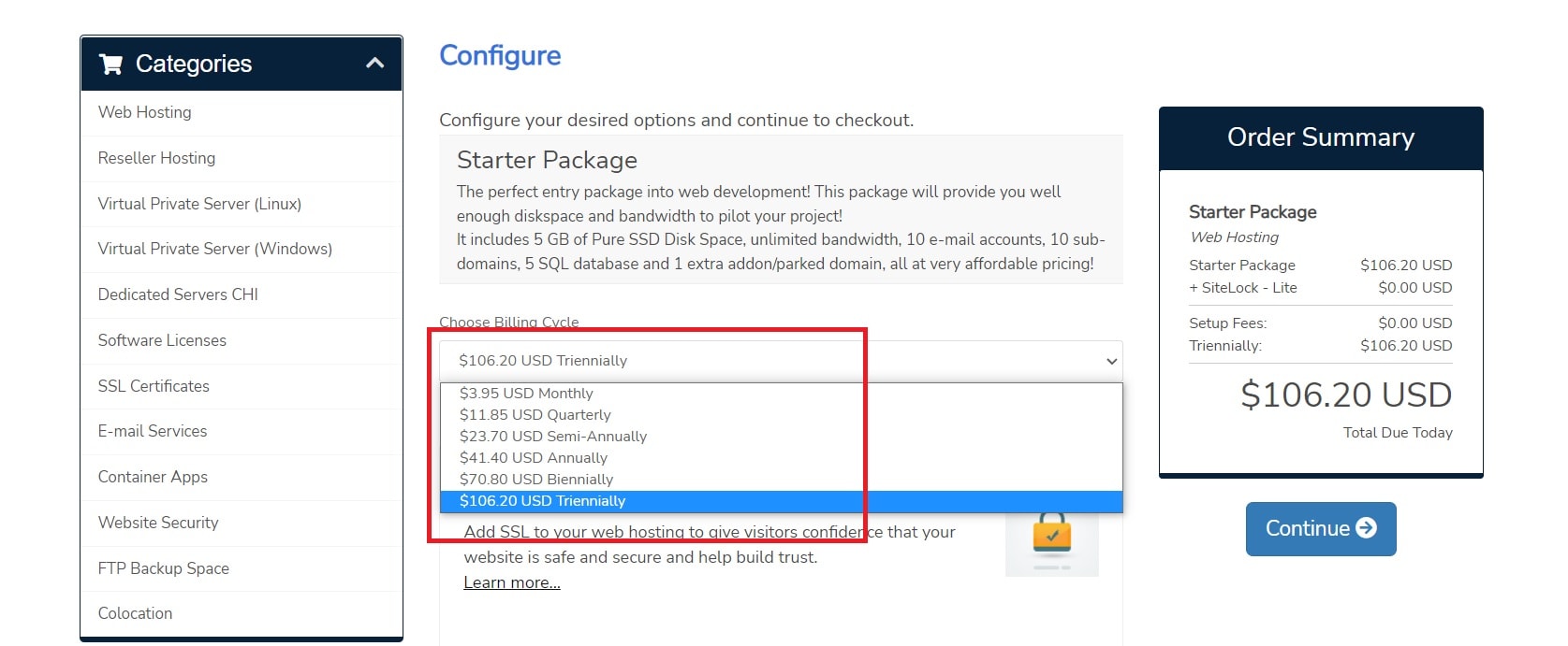 MightWeb flexible subscription terms