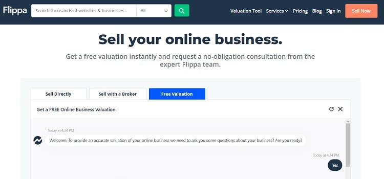 Flippa Valuation Tool