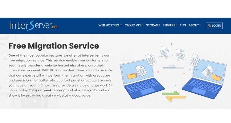 InterServer Free Site Migration