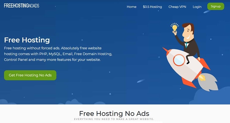 Free Hosting No Ads