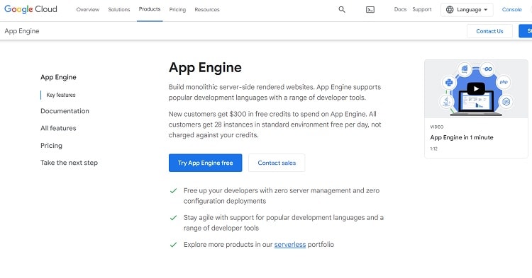 Google App Engine - PaaS example