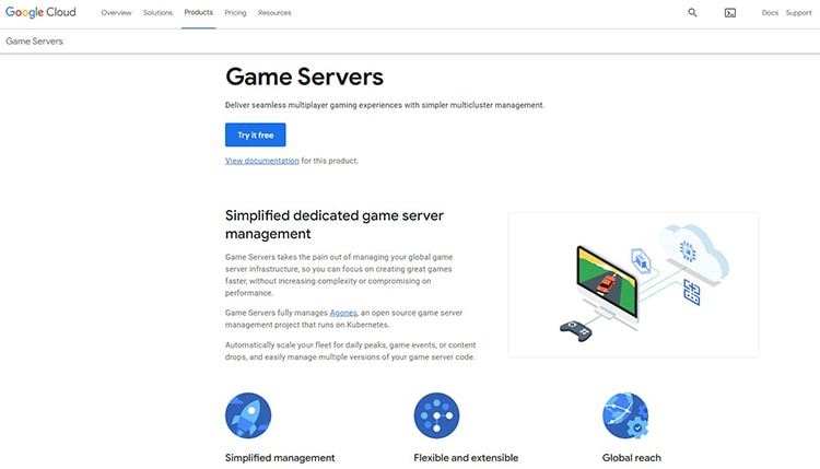 Google Cloud Game Servers