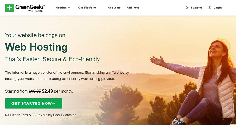 Greengeeks unlimited web hosting plan