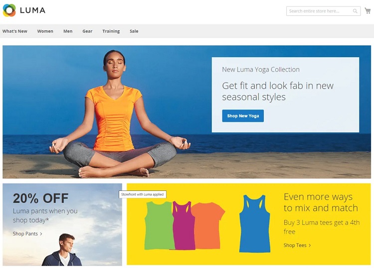 You can theme Magento stores to your specifications, just like WooCommerce stores.