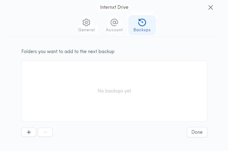 Internx Drive Backup