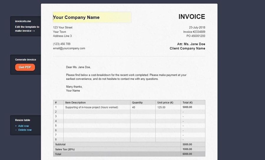 Invoicetome