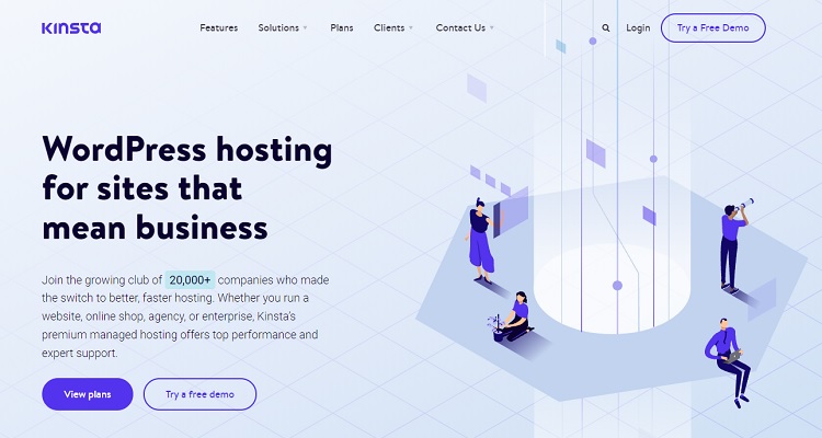 Kinsta cloud hosting services