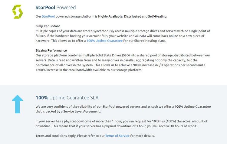 MDDHosting offers a 100% uptime guarantee for its web hosting services