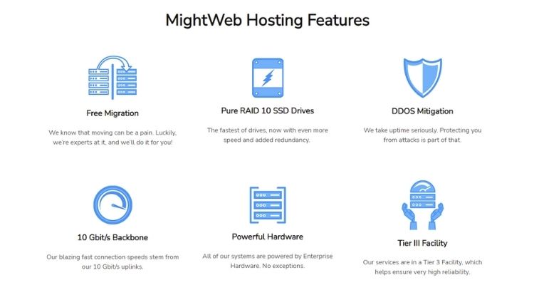 MightWeb free site migration