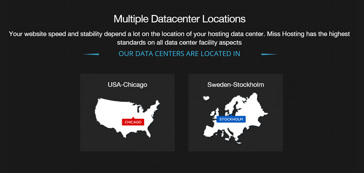 Miss Hosting datacenter locations