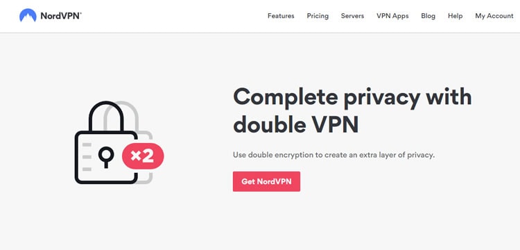 Double VPN feature offered by NordVPN. 