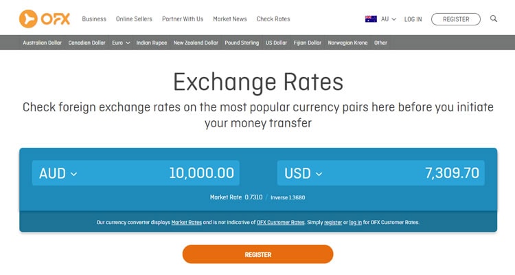 OFX Exchange Rates
