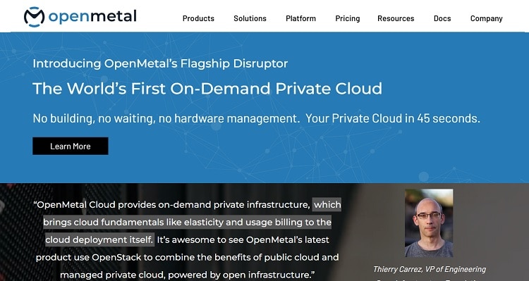 InMotionHosting OpenMetal