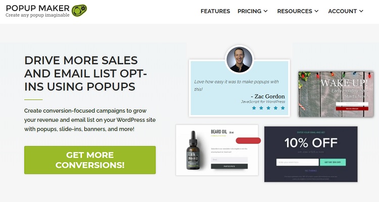 Popup Maker - WordPress Popup plugin that is in use on over 600,000 sites at last count.