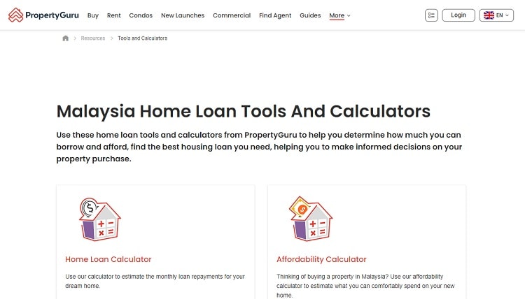 Property Guru - Loan Calculator for Real Estate Buyers