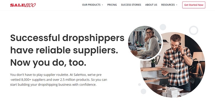 SalesHoo is the platform where you can find both wholesalers and dropshipping suppliers.