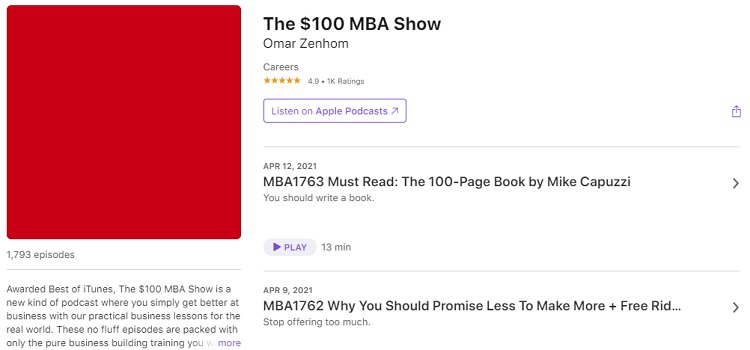 The $100 MBA Show