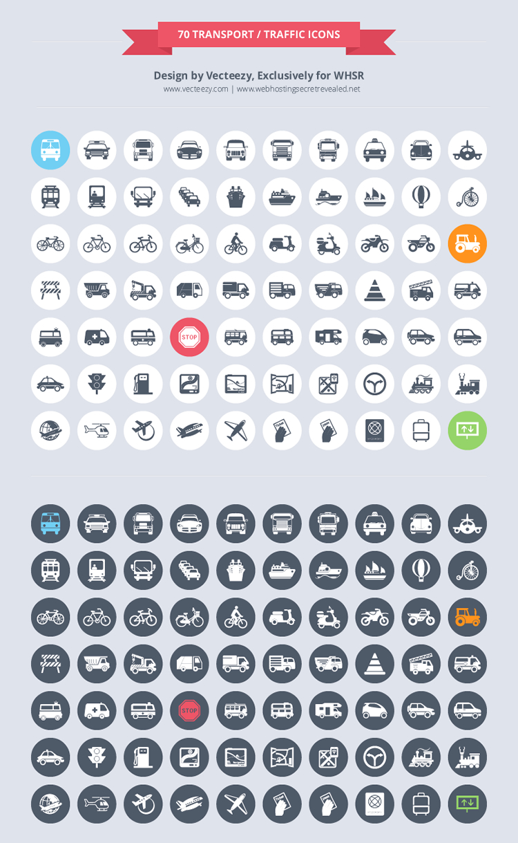 Transport icons