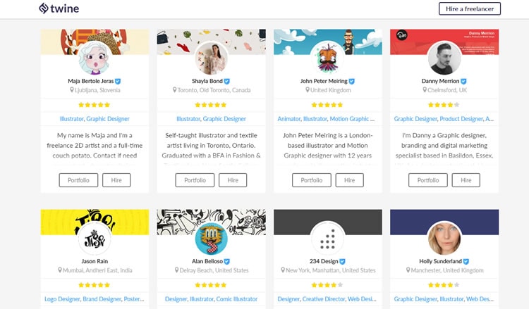 Twine- platform for freelancers