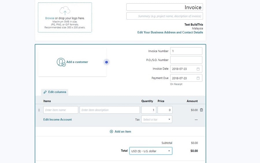 Wave accounting app