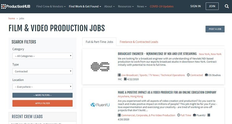 Film & Video Production Jobs - High Paying Work from Home Jobs