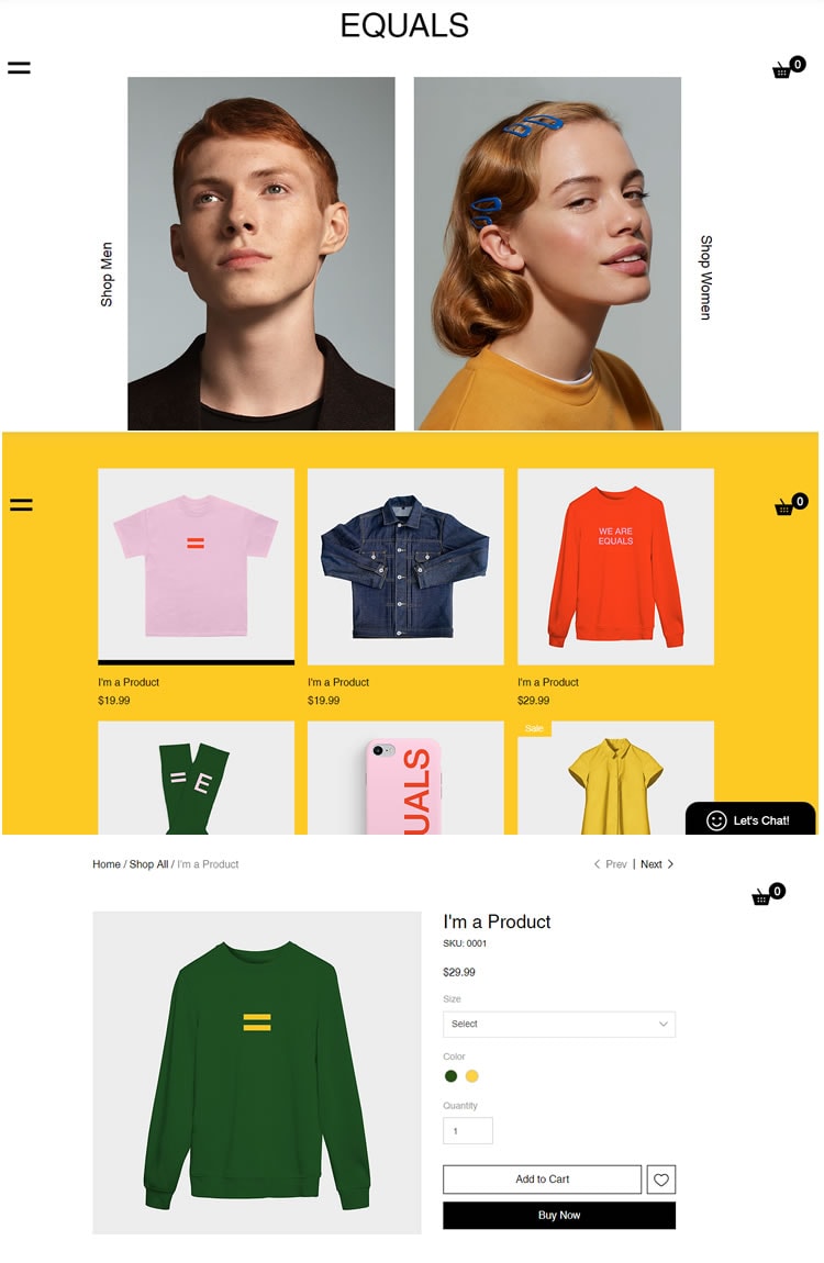 Wix Fashion Site Template