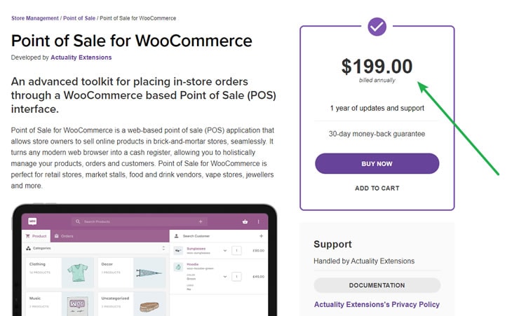 WooCommerce PoS - $199