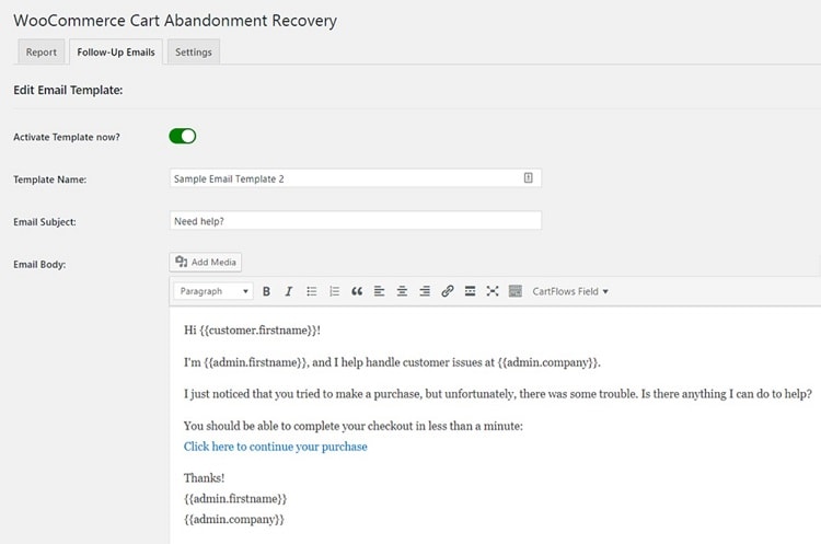 WooCommerce Cart Abandonment Recovery