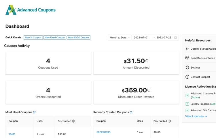 Advanced Coupons for WooCommerce