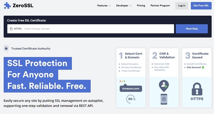 ZeroSSL - free SSL certificates for everyone. 