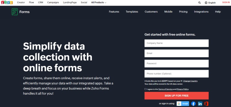 Zoho Forms