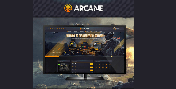 Arcane mobile game app template