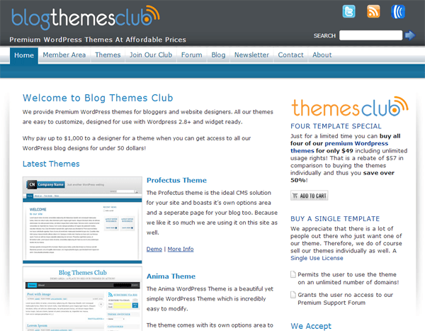 Blog Themes Club