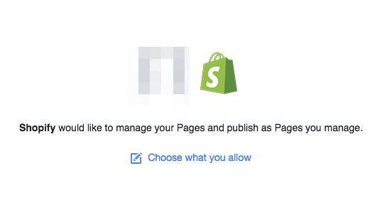 Facebook Shopify store integration