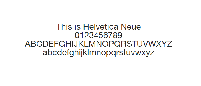 Web Safe Fonts - Helvetica